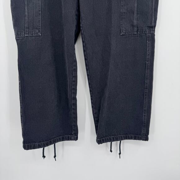 NWT Levi's '94 Women's Mid Rise Baggy Black Cargo Dark Denim Jeans Pants Size 31 - Picture 3 of 14